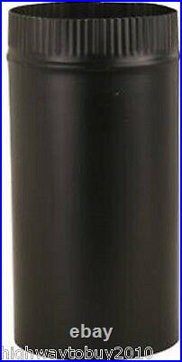 (10) Imperial Mfg BM0111 6 x 24 24 Gauge Black Metal Stove Pipe Made in USA