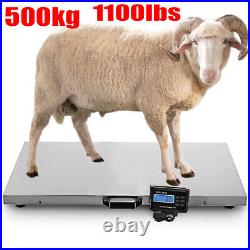 1100LBS Heavy Duty Digital Livestock Vet Scale Hog Pet Dog Sheep Goat Scale USA