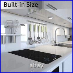 12 Electric Ceramic Cooktop, 2 Burner Radiant Stove, Hardwire 220-240V