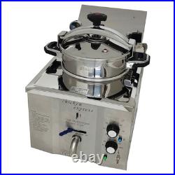 16L Electric Chicken Fried Stove, 3000W Commercial High Pressure Chicken Deep Fr