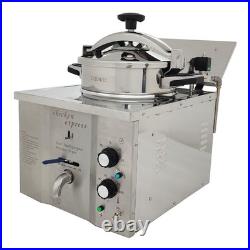 16L Electric Chicken Fried Stove, 3000W Commercial High Pressure Chicken Deep Fr