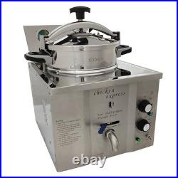 16L Electric Chicken Fried Stove, 3000W Commercial High Pressure Chicken Deep Fr