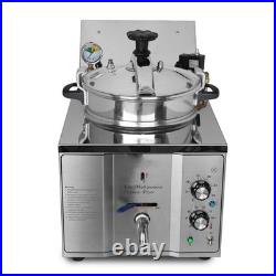 16L Electric Chicken Fried Stove, 3000W Commercial High Pressure Chicken Deep Fr