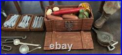 16 Scale WWII German wood stove set 3 with many extras