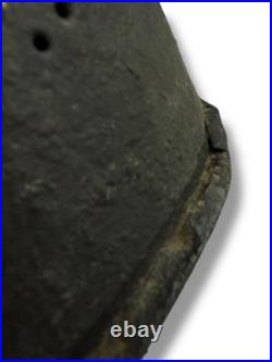 1856 Primitive Antique Small Heater or Stove Pierced Tin