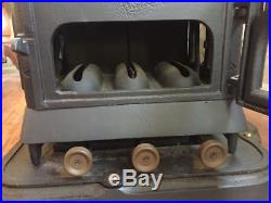 1884 cast iron NEW ECONOMIST Pullman Railroad Car tiny oil stove RESTORED