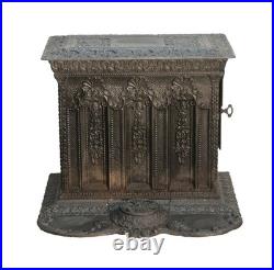 1890s Antique Victorian Cast Iron Coal Stove