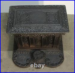 1890s Antique Victorian Cast Iron Coal Stove