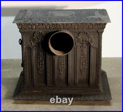 1890s Antique Victorian Cast Iron Coal Stove