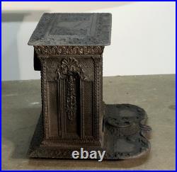 1890s Antique Victorian Cast Iron Coal Stove