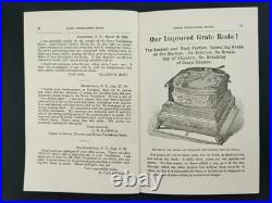 1890s antique HOWE VENTILATING STOVE cortland ny CATALOG Booklet Cert ads