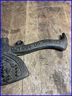 1901 Lauret Stoves & Ranges Art Cast Iron Axe Of All Nations Cut Out The Whiskey