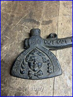 1901 Lauret Stoves & Ranges Art Cast Iron Axe Of All Nations Cut Out The Whiskey