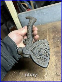 1901 Lauret Stoves & Ranges Art Cast Iron Axe Of All Nations Cut Out The Whiskey