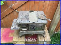 1910 Detroit Stove Works Cast Iron Jewel Jr Range, Square top complete Barn Fresh