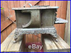 1910 Detroit Stove Works Cast Iron Jewel Jr Range, Square top complete Barn Fresh