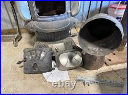 1917 cast iron parlor stove by C Emrich Columbus Ohio in Number 75