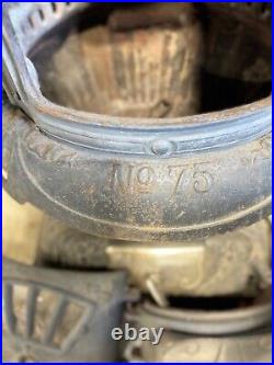 1917 cast iron parlor stove by C Emrich Columbus Ohio in Number 75