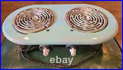1929 Westinghouse Jade Green Metal Hot Plate Model PH-123 Vntg Stove TESTED READ