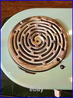 1929 Westinghouse Jade Green Metal Hot Plate Model PH-123 Vntg Stove TESTED READ