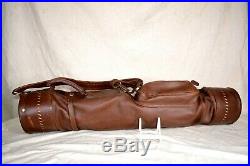 1930's Antique All Leather Stove pipe Golf Bag BURTON Alabama Southern