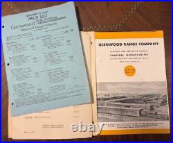 1940 GLENWOOD STOVES COOKING & HEATING Prestige Dealer Catalog with Parts List