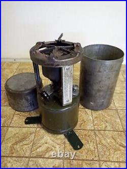 1943 Vintage Military US WW2 Field Cook Pack Stove Folding Footed (UNTESTED!) 1943 Vintage Military US WW2 Field Cook Pack Stove Folding Footed (UNTESTED!)