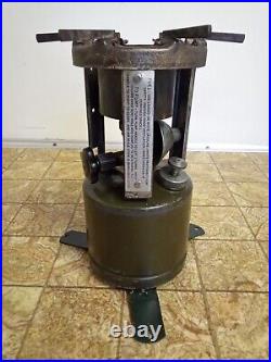 1943 Vintage Military US WW2 Field Cook Pack Stove Folding Footed (UNTESTED!) 1943 Vintage Military US WW2 Field Cook Pack Stove Folding Footed (UNTESTED!)