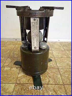 1943 Vintage Military US WW2 Field Cook Pack Stove Folding Footed (UNTESTED!) 1943 Vintage Military US WW2 Field Cook Pack Stove Folding Footed (UNTESTED!)