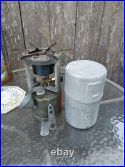 1945 US WW2 Coleman Unleaded Gasoline Stove US 1944 Leyse Canister USA