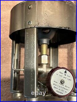 1946 Coleman No. 530 G. I. Pocket Stove with Wrench, Funnel, and Case Used Works