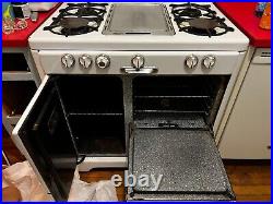 1950 O'Keefe & Merritt Vintage Stove Double Oven Broiler Griddle 50s retro