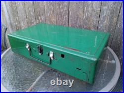 1950s Coleman Camp Stove #413E 2-Burner/Utensils Rack Made USA