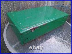 1950s Coleman Camp Stove #413E 2-Burner/Utensils Rack Made USA