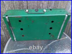 1950s Coleman Camp Stove #413E 2-Burner/Utensils Rack Made USA
