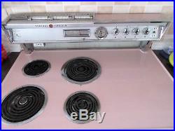 1952 Pink General Electric Stratoliner Stove and Double Oven Retro