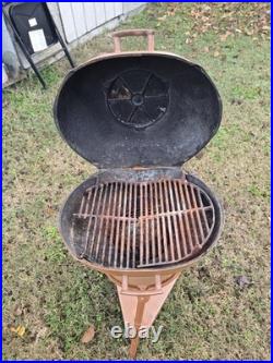 1955 Cast Iron Vintage Century Atlanta Stove Works Deluxe Cue Grill Restored