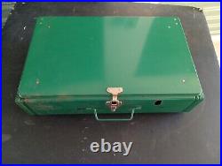 1960s Coleman Camp Fuel Stove #425E 2 Burner Red Fuel Tank Made USA? Nice1