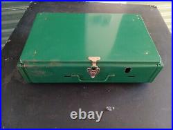 1960s Coleman Camp Fuel Stove #425E 2 Burner Red Fuel Tank Made USA? Nice1