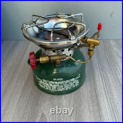 1963 Coleman 502 Camping Sportster Green Stove One Burner VINTAGE with Box