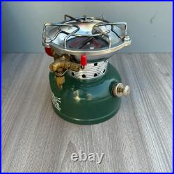 1963 Coleman 502 Camping Sportster Green Stove One Burner VINTAGE with Box