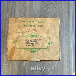 1963 Coleman 502 Camping Sportster Green Stove One Burner VINTAGE with Box