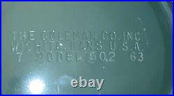 1963 Coleman 502 Sportster Single Burner Camp Stove with Case/Pots & Handle