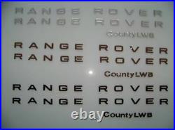 1987-1995 Range Rover Classic County 3D Letters Badge 87 88 89 90 91 92 93 94 95