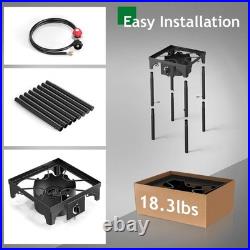 1 Burner Propane Gas Stove for Outdoor Cooking, 75,000 BTU Camping Cooker with