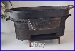 1st Generation Sportsman Cast Iron Hibachi Grill Atlanta Stove Works w Fish Pan