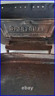 1st Generation Sportsman Cast Iron Hibachi Grill Atlanta Stove Works w Fish Pan