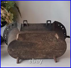 1st Generation Sportsman Cast Iron Hibachi Grill Atlanta Stove Works w Fish Pan