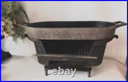 1st Generation Sportsman Cast Iron Hibachi Grill Atlanta Stove Works w Fish Pan
