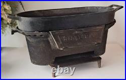 1st Generation Sportsman Cast Iron Hibachi Grill Atlanta Stove Works w Fish Pan